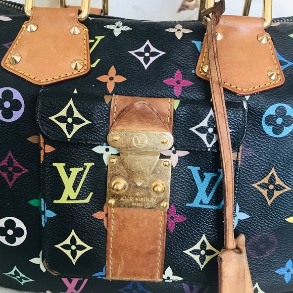 🌺Louis Vuitton Murakami Multicolor black Speedy30 - Picture 7 of 16